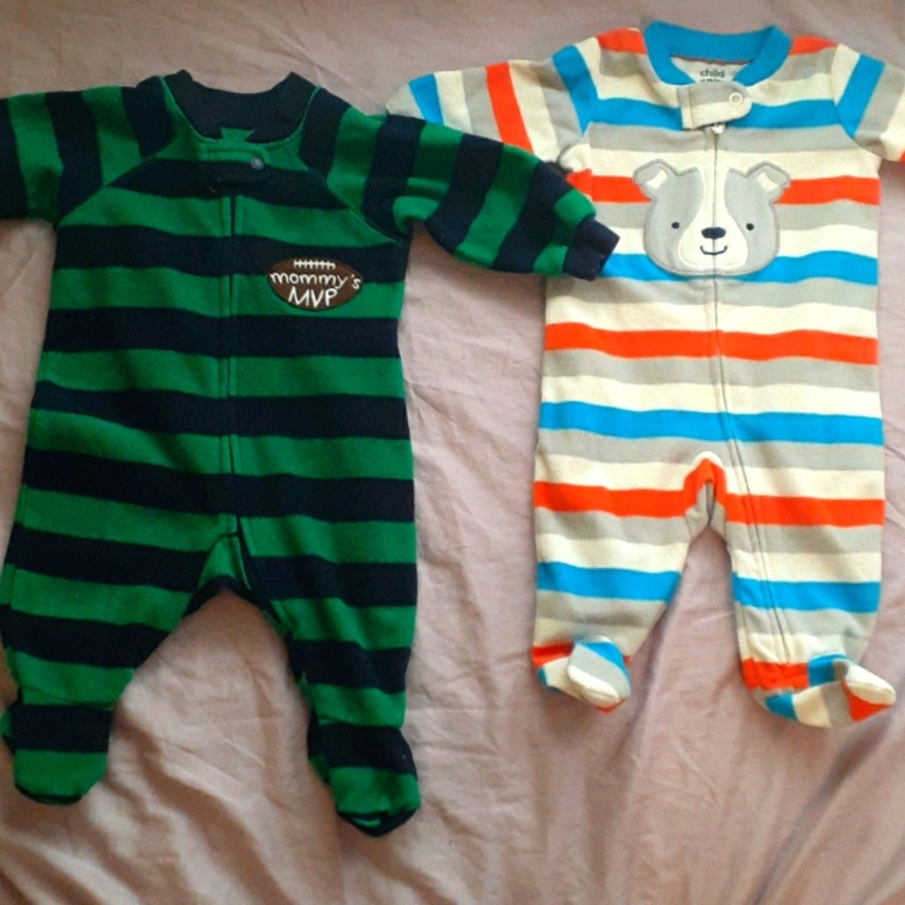 Boys 0-3 months footsies